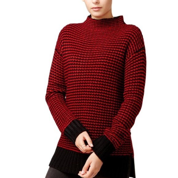 Sanctuary Mason Mock Neck Knit Striped Sweater XS - Picture 1 of 7